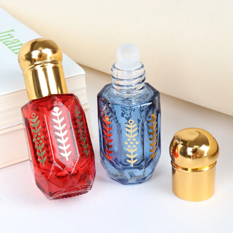 Bottiglie Profumo Vuote Vintage 12ml In Vetro E Lega - Ricaricabili E Portatili Per Oli Essenziali - 4
