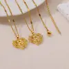 Colliers avec initiales de cœur et de fleur en Zircon pour femmes, en acier inoxydable, pour amoureux du cœur, couleur or, chaîne avec lettres, bijoux