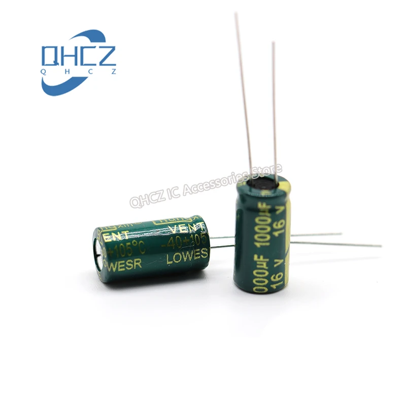 Condensatore Elettrolitico 50Pcs Oro Verde 35V 47Uf 100Uf 220Uf 470Uf 680Uf Alta Frequenza Bassa Resistenza Nuovo Originale