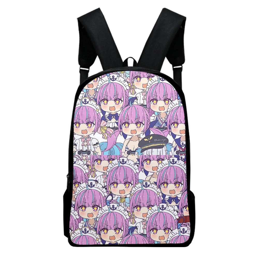 

Рюкзак для ноутбука Harajuku HOLOLIVE Shirakami Fubuki, школьные ранцы для учеников, водонепроницаемые Рюкзаки из ткани Оксфорд с 3D-принтом для мальчиков и девочек