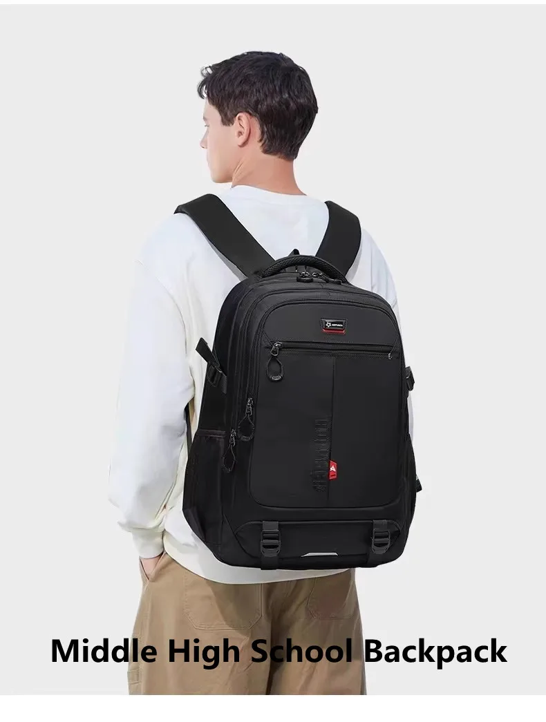 Middle High School Backpack Travel Backpack Outdoor Laptop Student Shoulder Orthopedic Bag Large Capacity Water Proof Mochilas