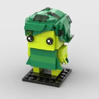 MOC Insides DIY Out Brickheadz Building Blocks Disgust Figures Bricks Educational Toys for Children 2