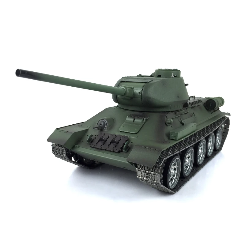 HENG LONG 1/16 7.0 Soviet T34-85 Army RC Tank 3909 360° Metal Wheels Barrel Recoil Steel Gearbox Engine Proportion Smoke TH17770 4