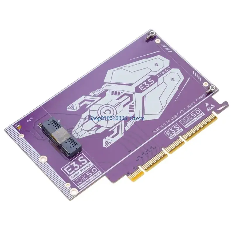 128Gbps 대역폭과 간단한 설정 프로세스를 갖춘 PCIe 5.0 E3.S NVMe SSD 확장 카드