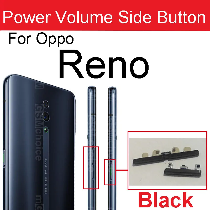 전원 켜기 끄기 사이드 버튼 OPPO Reno 2 Z 2Z 2F 볼륨 업 다운 사이드 버튼, 전원 볼륨 사이드 키패드 플렉스 케이블 수리 부품