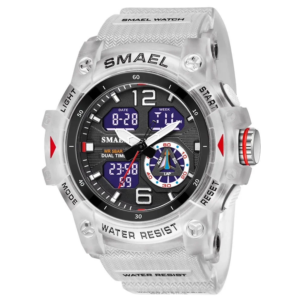

SMAEL NEW Outdoor Digital Watch Electronic Wrist Watch Shock Stopwatch 50M Waterproof Led Clock for Boy relogios masculino