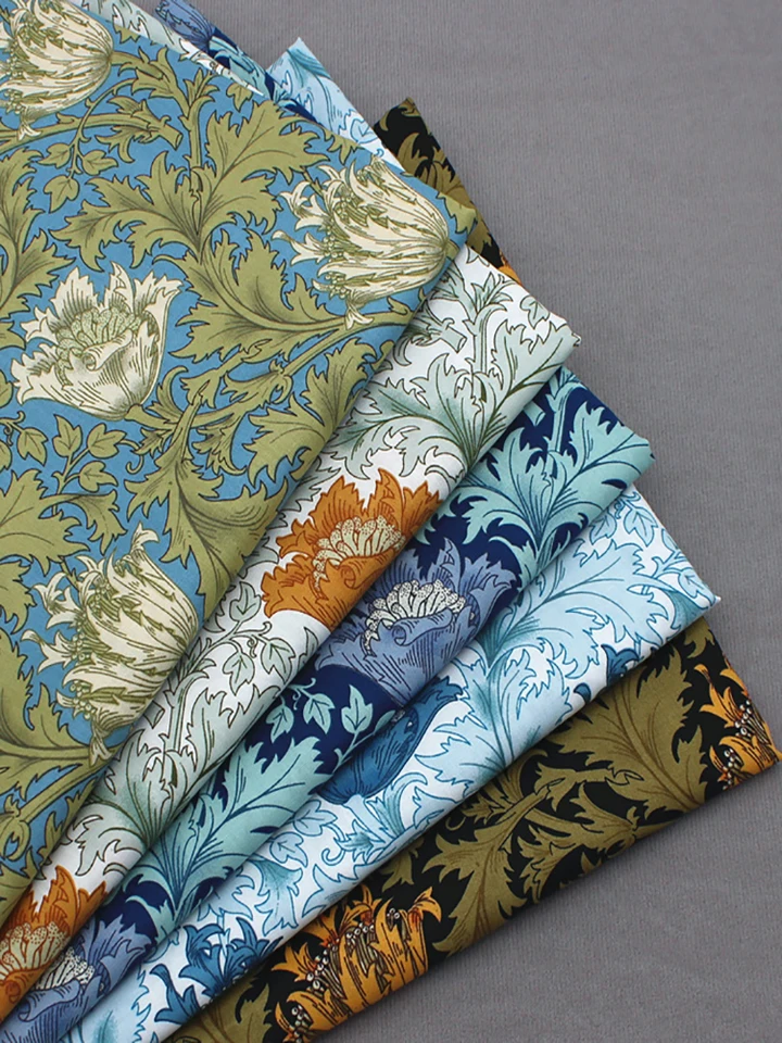 Tissu Au Mètre : Popeline De Coton Fleur En Cœur