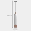 Milk Frother Handkeld Electric Foam Maker Battery Operated Stainless Steel Whisk Drink Mixer for Latte Cappuccino Hot Chocolate 3