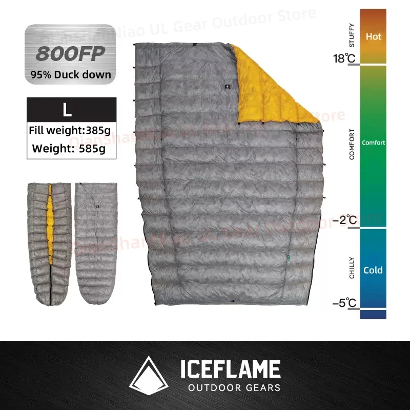 ICE FLAME 800FP ロング ダウンキルト ICE FLAME 800FP ロング ダウンキルト