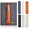 4pcs Adjustable Elastic Band Pen Holder PU Leather Pen Sleeve Pouch Elastic Notebook Pen Holder Detachable 1
