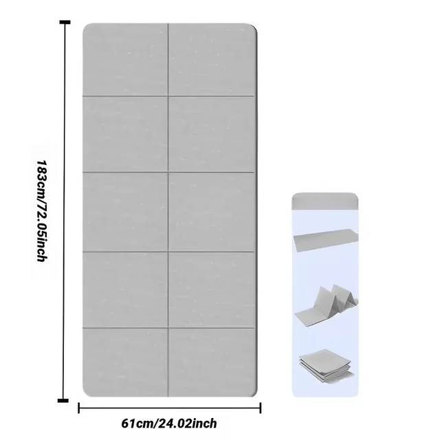 Foldable Yoga Mat Eco Friendly Tpe Folding Travel Fitness Exercise Double Sided Non-Slip For Pilates & Floor Workouts 6