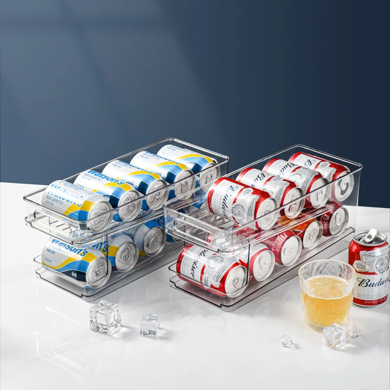 Mulaibdin Organizador Latas Nevera Autopropulsado, Dispensador Latas Nevera,  Organizador de Latas para Frigorifico, Almacenamiento Cocina Organizador  para Fridge, Despensa,Cerveza,Refresco(Clásico) : : Hogar y cocina