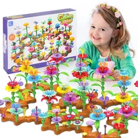 Flower Garden Building Toys Set For Kids STEM Educational Activity for Preschool Toddler Creativity Stacking Block Games Gift 1