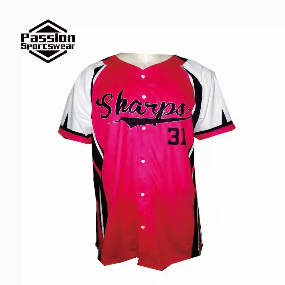 5 PCS Sublimation New York Team Blank Mens Uniform Baseball T Shirts Jerseys