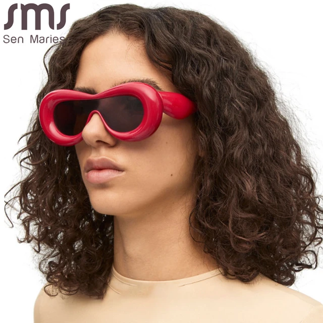 Steampunk Y2k One-Piece Sunglasses New Women Men Brand Designer Sun Glasses  Female Trends Hip Hop Shades Eyewear De Sol Oculos - AliExpress