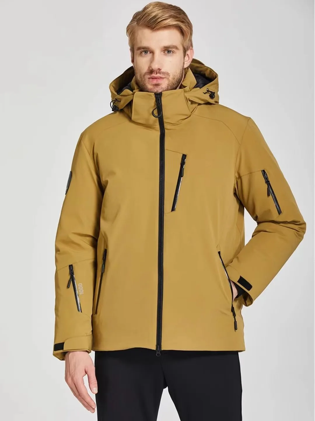 Winter extreme cold thickened super thick hooded down jacket men's outdoor jacket windproof waterproof down