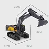 Toys HUINA 1/14 1592 RTR Tracked RC Excavator Truck Car TOUCAN Radio Control Model 2.4G Light Sound Outdoor For Boys TH18065 3