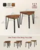 Nesting Coffee Tables, End Tables Set of 2 for Living Room Bedroom, Industrial Small Stacking Side Tables 3