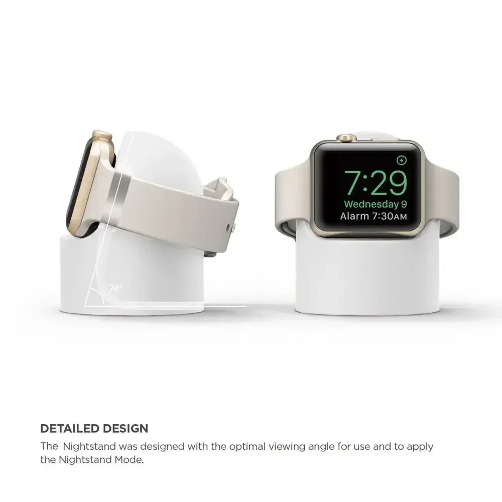 Silicone charger stand for Apple Watch Series 7 6 5 4 3 2 SE Bracket iWatch night dock charging desktop holder apple watch charger stand apple watch charging bracket