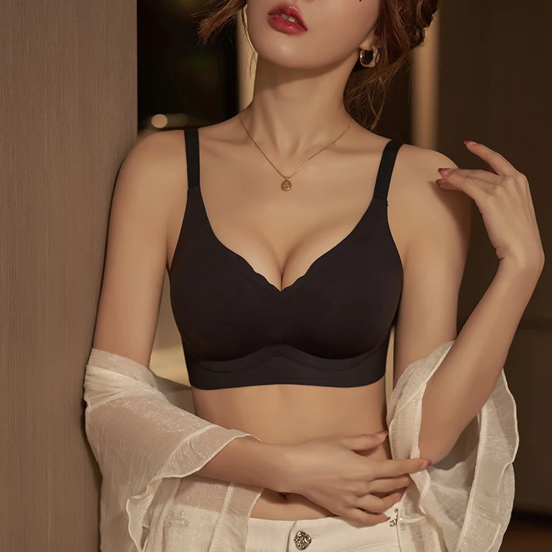Sexy Bras Non-trace Underwear Women's Small Breasts Pull Up Anti-sagging Breast Palm Cup Support Comfortable Women's Bra Cover women bra