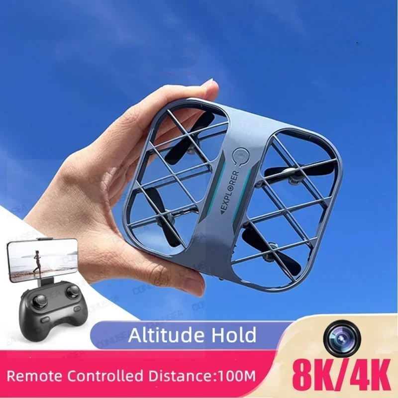 

H107 4K 8K Quadcopter With Camera Real-Time Transmission Mini Drone Pocket UFO Small Remote Control Plane Toy Dron