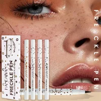 4PC Natural Freckle Pen Long Lasting Waterproof Dot Spot Pen Create Effortless Sunkissed Makeup Soft Brown Freckle Pen Makeup 1