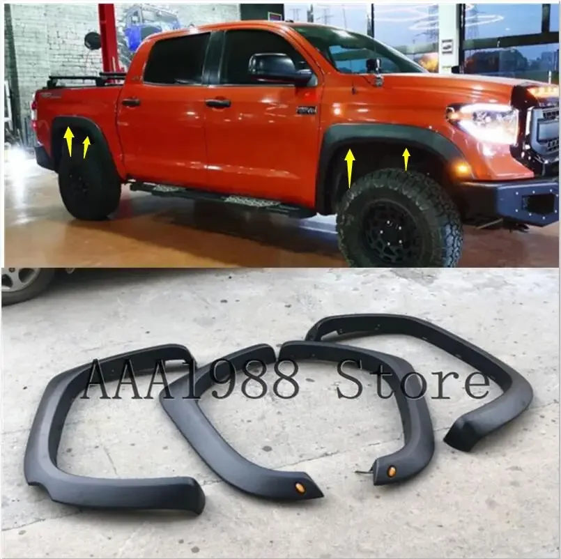 

Накладки на крылья автомобиля 2014-2020 для Toyota Tundra TRD, накладки на арки, защита от бровей/наклейки на брызговики