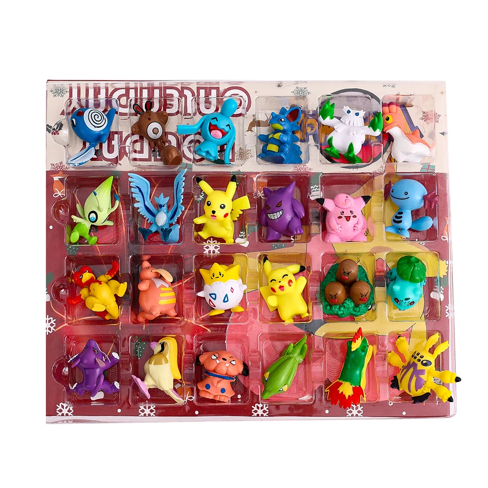 Pokémon Countdown Advent Calendar for Kids, 16 Piece Gift  Playset - Set Includes Special Finish Pikachu, Bulbasaur, Gengar and More -  11 Toy Character Figures & 5 Accessories - 4+ : Jazwares: Home & Kitchen