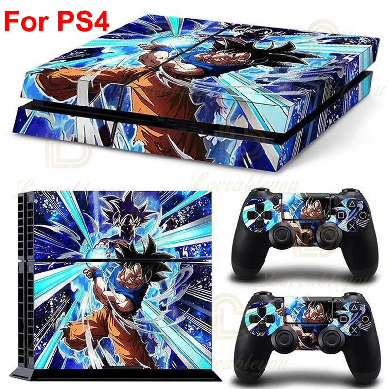 Super Mario Bros Naruto Dragon Ball Skin Sticker for PS4 Pro Slim