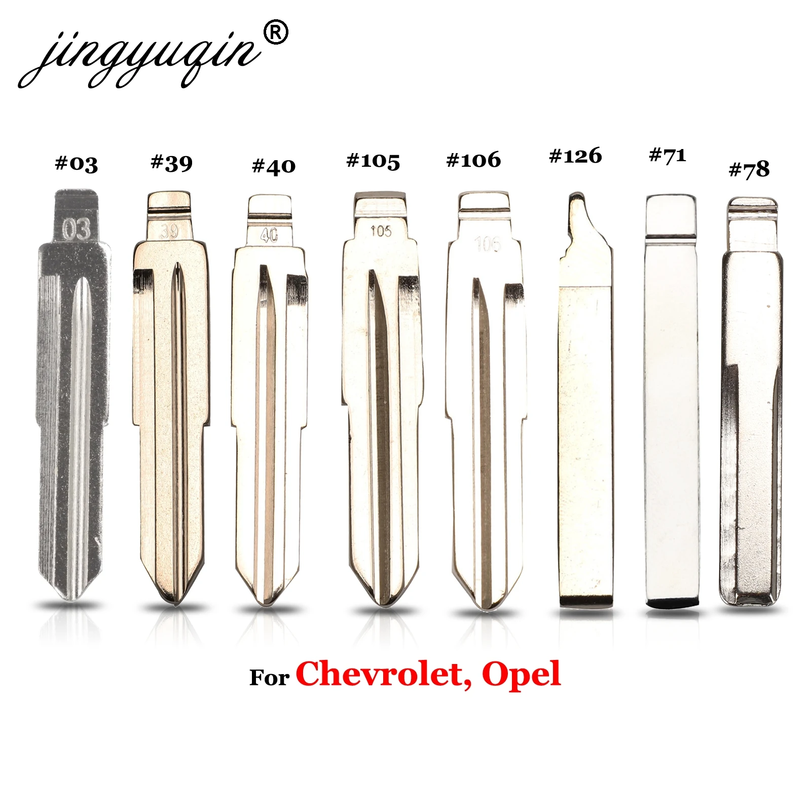 jingyuqin Flip Car key Blade No.03 #39 40 105 106 71# HU100