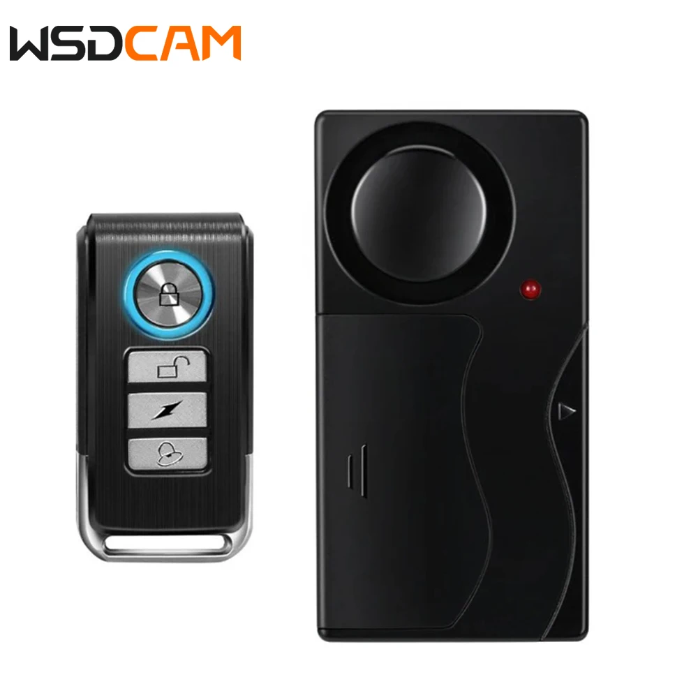 Bicycle alarm wireless security alarm bike alarm door window vibration sensor alarm host anti-lost reminder