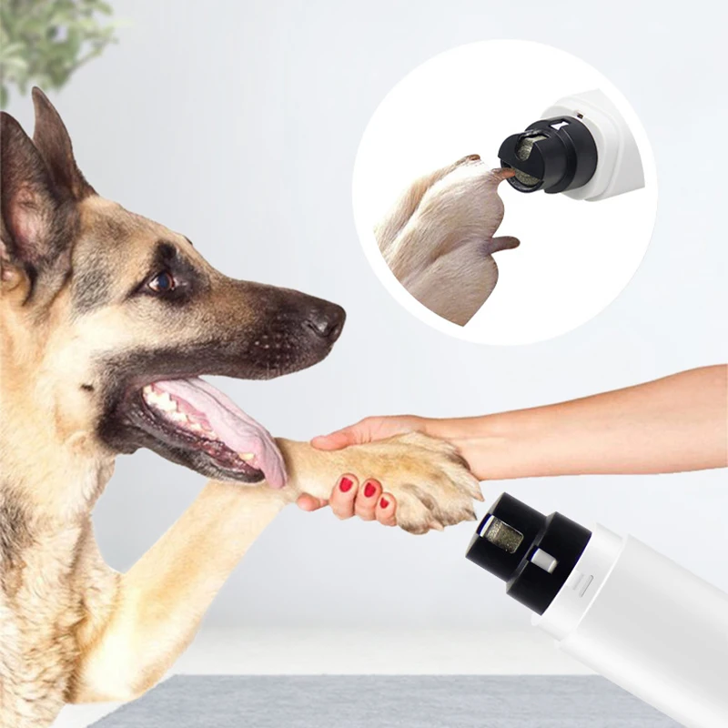 1PC Dog Nail Grinder USB Rechargeable Electric Dog Nail Clippers Pet Grooming Equipment Clipper For Cat Cutter