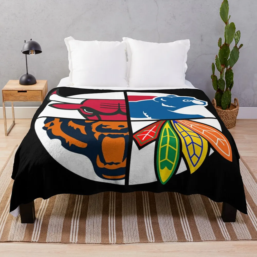 

Chicago Northside Sports Throw Blanket for babies Giant Sofa Blankets