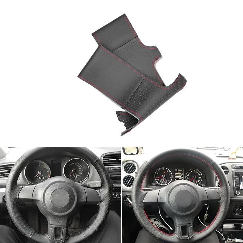 

Чехол на руль для VW Golf 6 Jetta MK6 Bora Polo Sagitar Santana Tiguan Touran Caddy