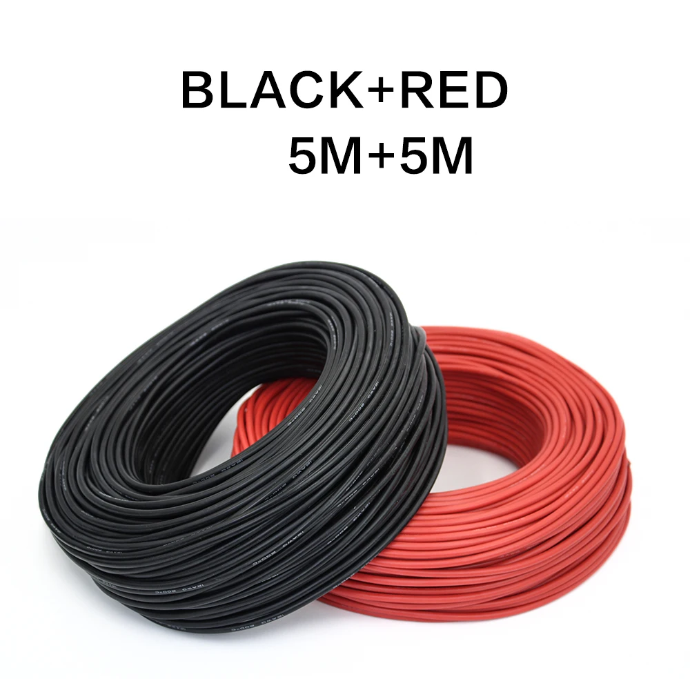 High-Quality 10-Meter Dual-Color Silicone Wire Cable