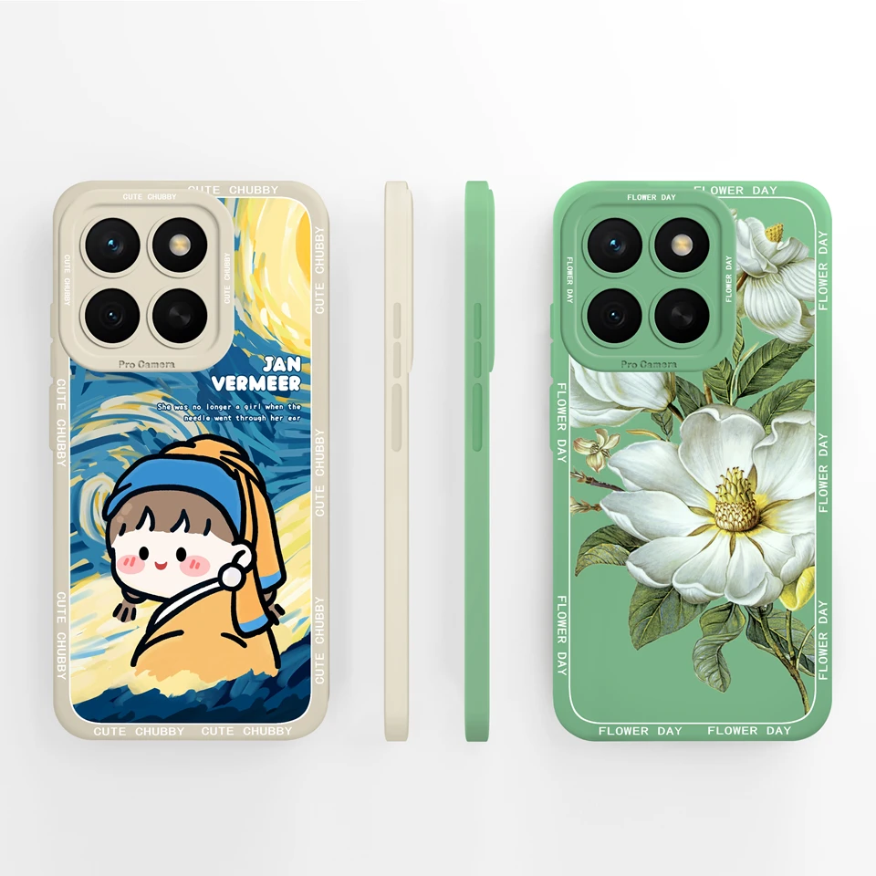 Daisy Star Liquid Silicone Anti-Fall Back Cover