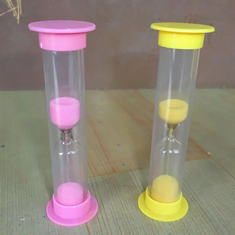 1/2/3 Minute Colorful Hourglass Sandglass Sand Clock Timers Sand Timer Shower Timer Tooth Brushing Children Home Decors