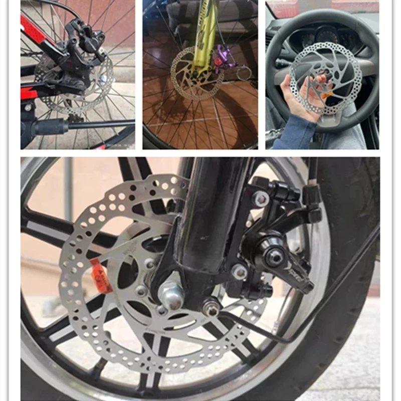 Mountain Bicycle Disc Brake Bicycle Disc Brake Bike Brake Rotor Mountain Bike Disc Brake For Shimano RT56 Mountain Bike Disc Brake Rotor 160MM 180MM Deore RT26 6 Bolt Efficient Cooling Brake Disc MTB Bike Accessories