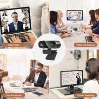 Webcams 4K USB caméra Web avec Microphone Autofocus 2K caméra PC ordinateur portable Streaming en direct 1080P Webcam pour les appels vidéo 2