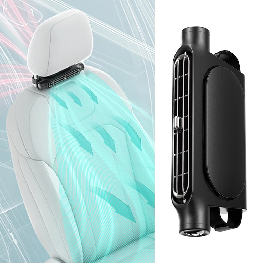 Universal Refrigeration Car Fan Car High Wind Power Electric Fan Level 3 Wind Speed Cooling Rear Seat Accessorie 1set