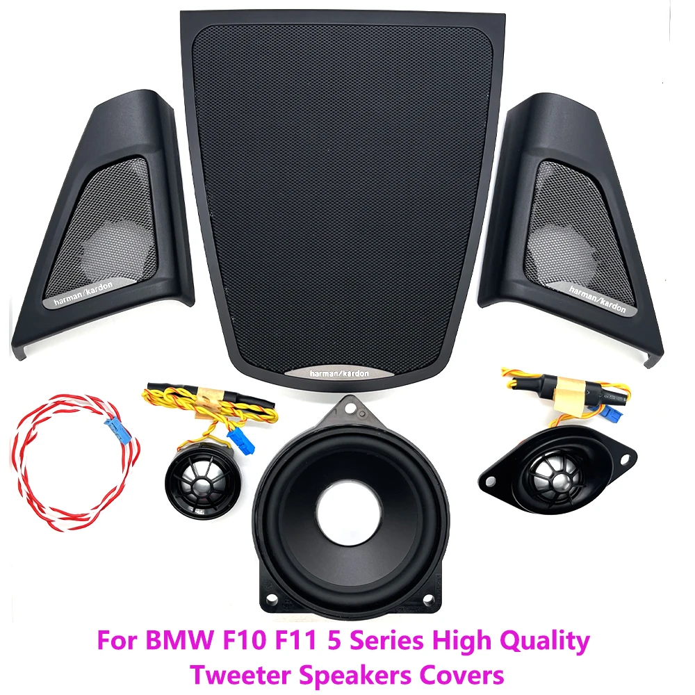 Audio Head Treble Horn Loudspeaker Music Sound Original Model Tweeter Speakers Covers for BMW F10 F11 5 Series Fit