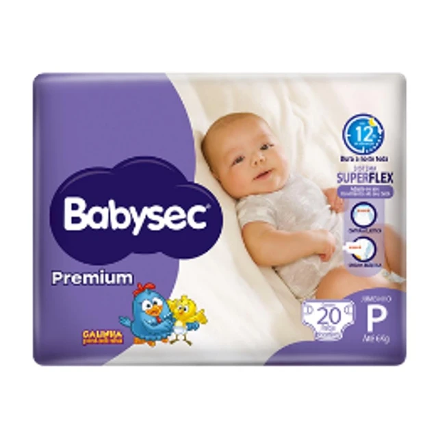 Pañal Babysec Premium Care Talla RN 144 u