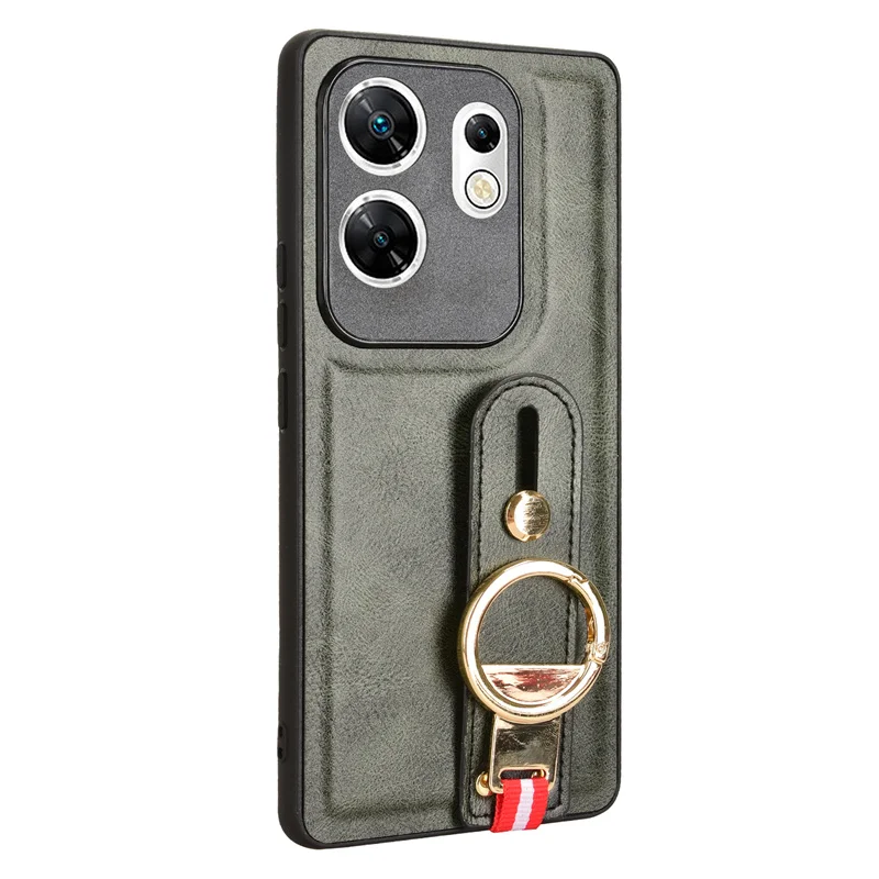 For Infinix Zero 30 4G Wristband Ring Case TPU Back Cover Dust Box Suitable for Infinix Zero 30 4G X6731B Phone Case