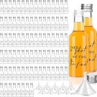 50ml 1.7oz Mini Liquor Bottles Small Plastic Spirit Bottles Wedding Mini Wine Bottles Plastic Alcohol Shot Bottles Party Favors 2