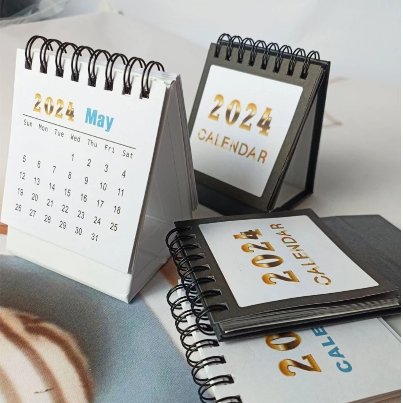 

2024 Mini Desk Calendar for Office Workers and Students for Daily Schedule Planner Calendars July.2023 to Dec.2024