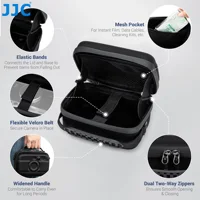 JJC Black Portable Camera Bag Case Pouch for Canon Powershot V10 G1 X Mark III G7X Mark II Sony ZV-E10 Fujifilm Instax Mini EVO - Image 5