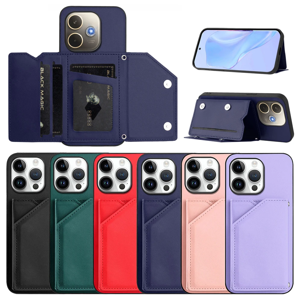Sleek Wallet Case with Card Slots and Back Cover