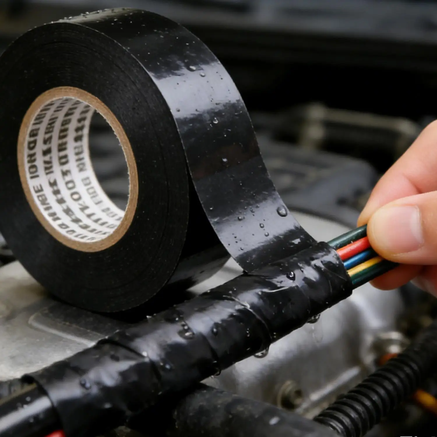 고온 절연 테이프 내열성 검정색 난연성 전기 테이프 산업용 가정용 절연 접착 테이프