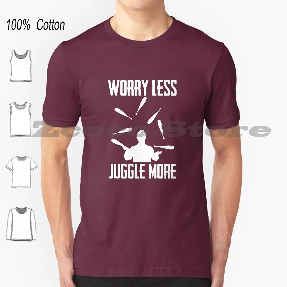 Artista 100% Cotone Uomo E Donna Soft Fashion T-Shirt Diabolo Devil Circus Artist Artisty Balls Performer Clown Jesters Circus