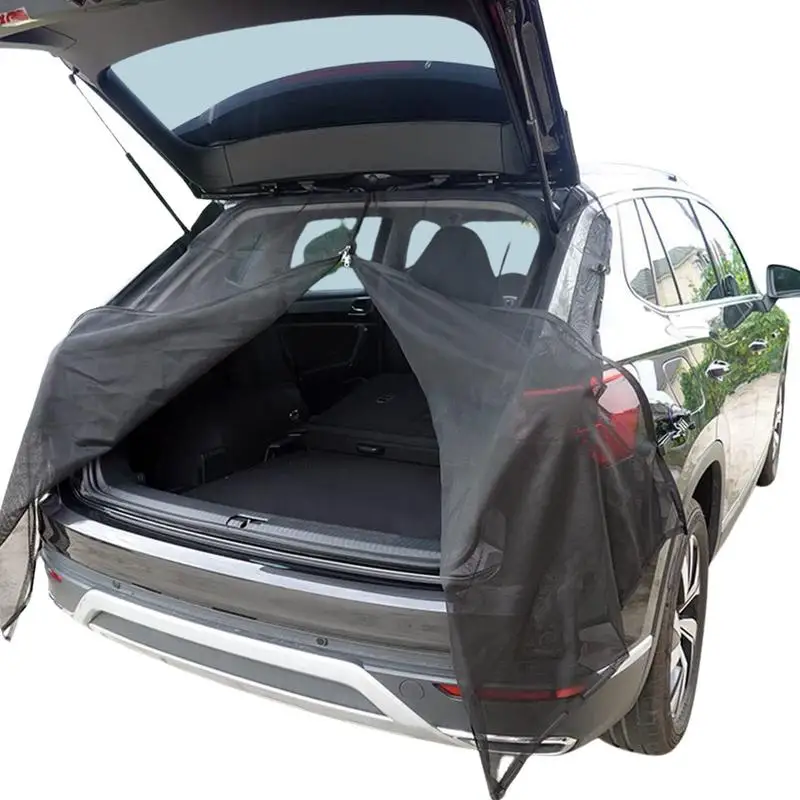 

Car Tailgate Mosquitoes Net Magnetic Auto Rear Windshield Net Screen Ventilation Sunshade Anti Fly And Mosquitoes For SUV MPV